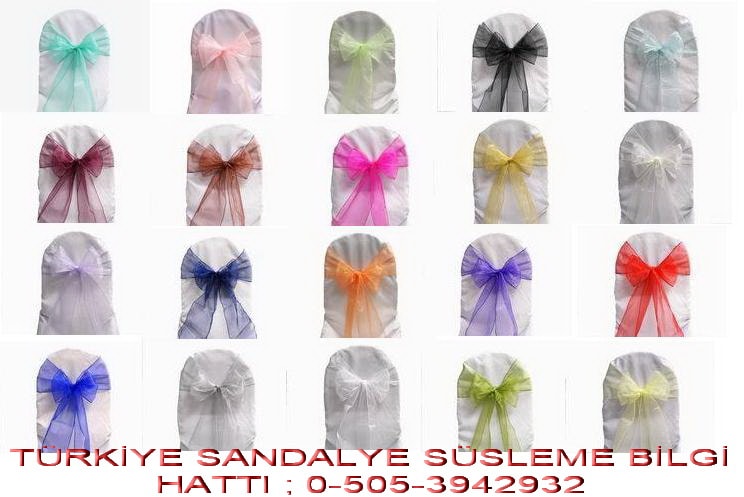 kiralık sandalye süslemesi